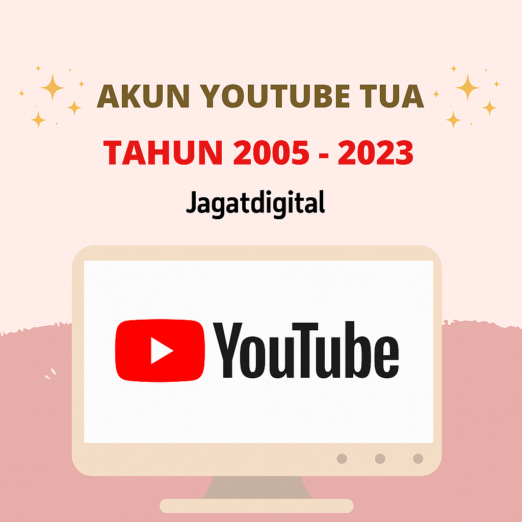 Akun Youtube Tua/Lawas Pembuatan Tahun 2005 - 2023 Bergaransi
