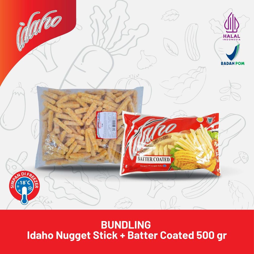 [BUNDLE] IDAHO NUGGET STICK - IDAHO BATTER COATED 500g