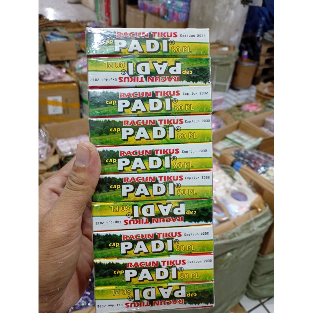 RACUN TIKUS AMPUH ISI 10 BOX RACUN TIKUS CAP PADI PERPACK GROSIR