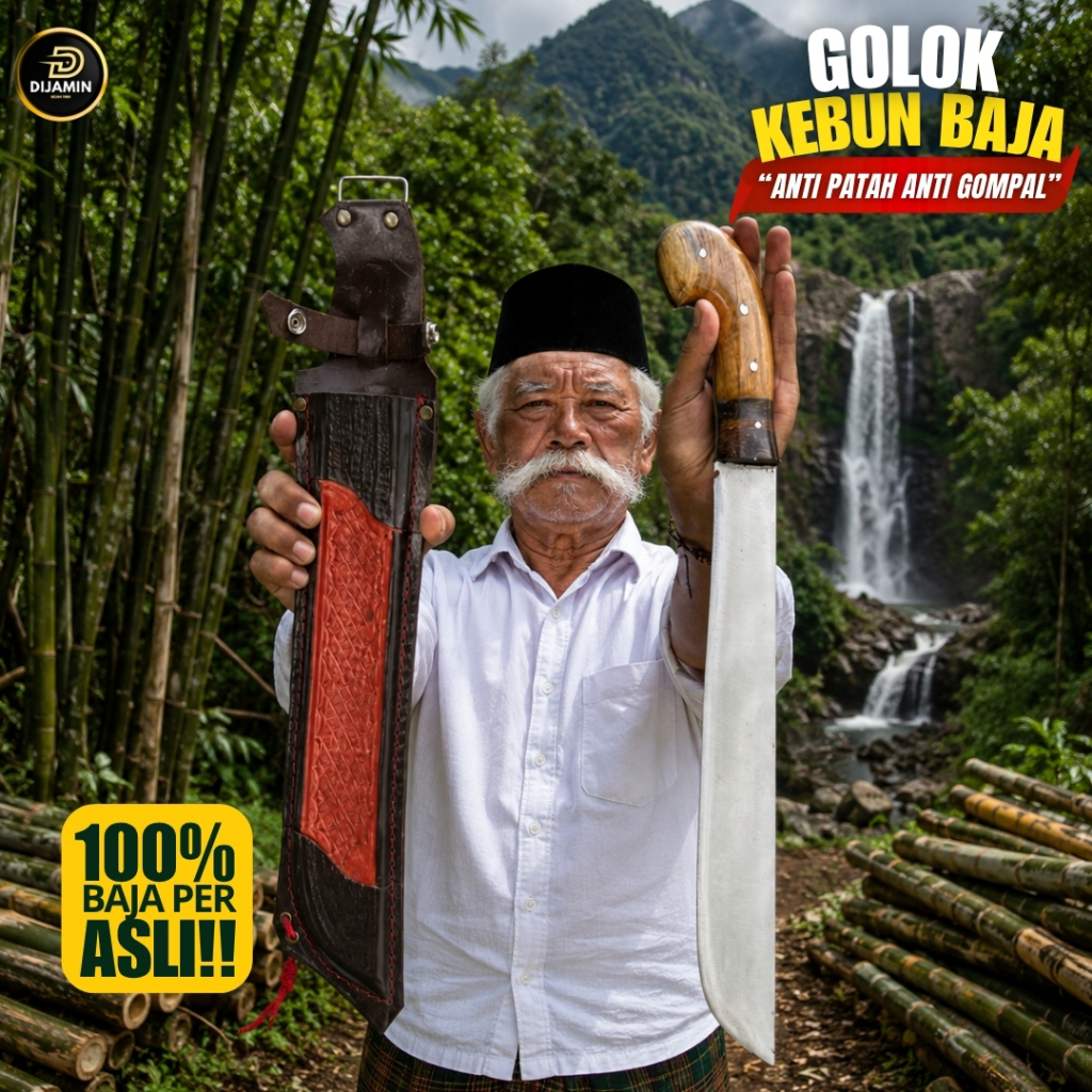 PD DIJAMIN GOLOK KEBUN BAJA PER ASLI PANJANG 30CM Peralatan Berkebun