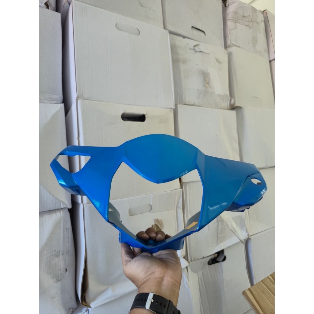 Cover Handle Front Batok Revo 100 Biru ABM Ori Honda 53205KVR600ABM