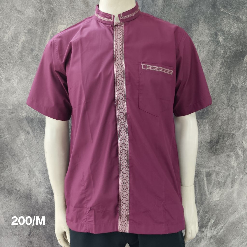 Kemeja Koko Moofu Dzafri Lengan Pendek Original New Arrival