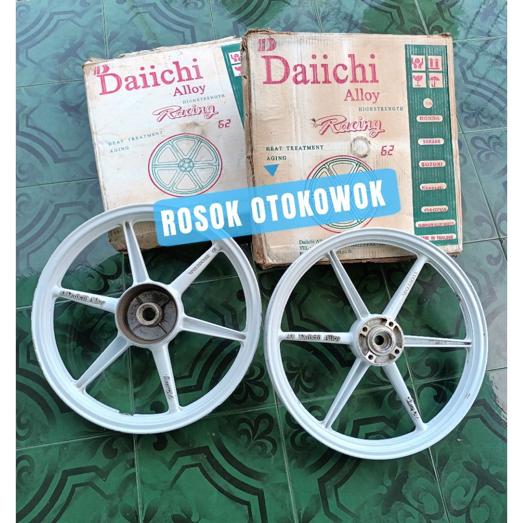 VELG DAIICHI ALLOY FOR HONDA PNP KHARISMA/SUPRA 125 KONDISI SECOND
