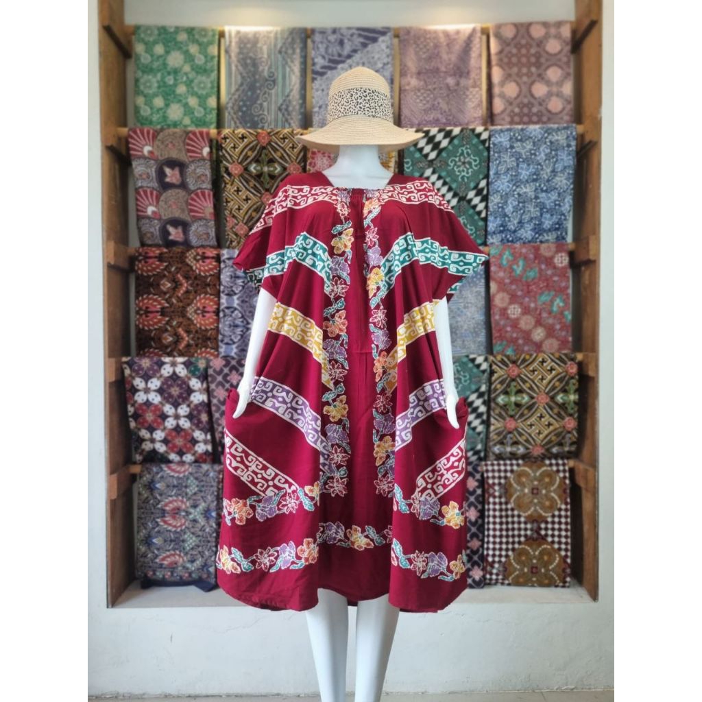 TILUNG Daster Lowo Jumbo Ld 140 Pb 115 Dada Karet Rayon Premium Motif Batik Pekalongan
