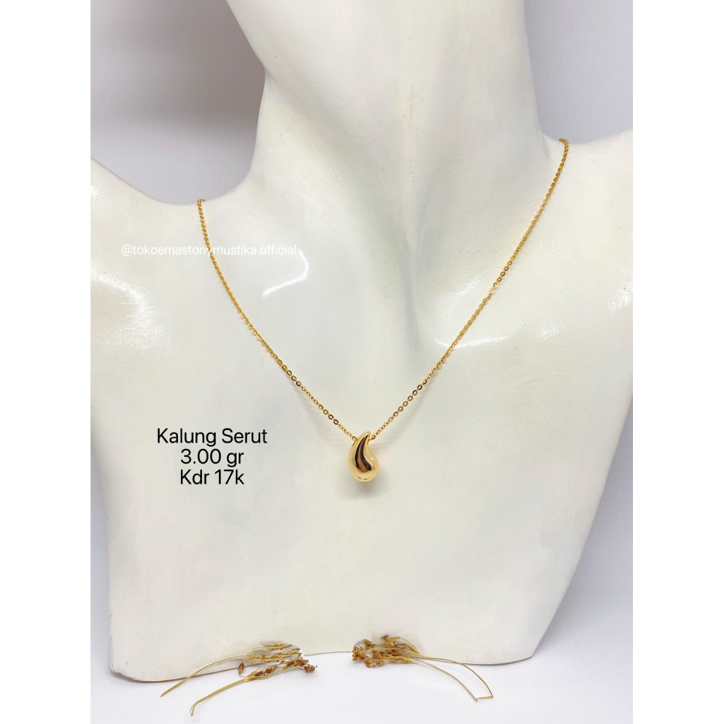 Kalung Emas Serut Model Gold 17K