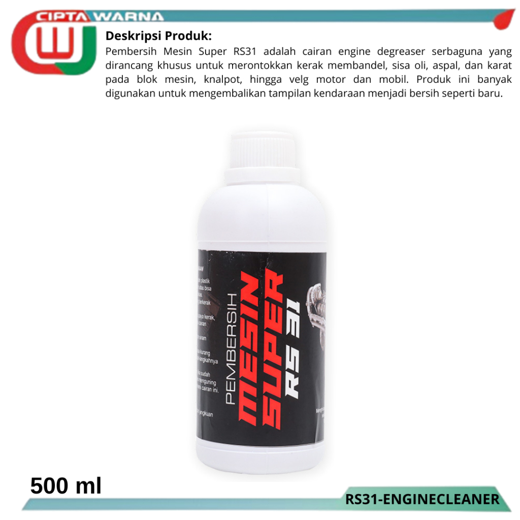 Pembersih Mesin Super RS31 Engine Degreaser Kotoran Motor Mobil - CWJ