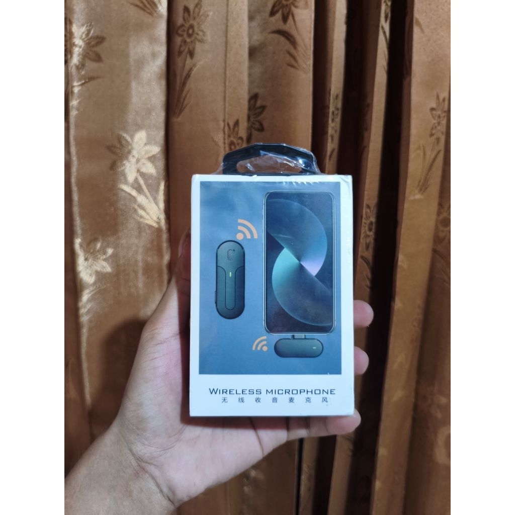 Wireless Microphone bluetooth Nirkabel mic clip on audio