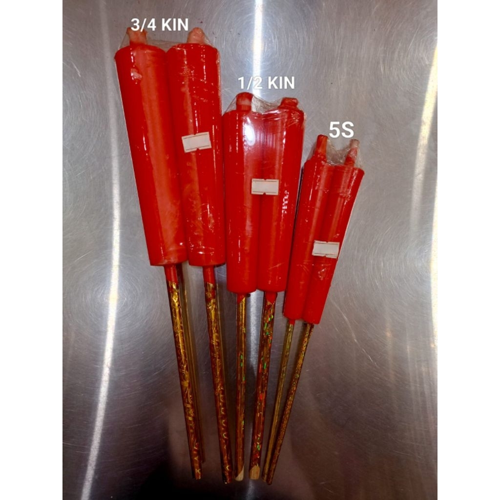 [LILIN] Lilin Kaki Polos Merah 3 Ukuran/Lilin Kaki Polos 1 Pasang/Lilin Kaki Polos Merah 2 Batang/Li