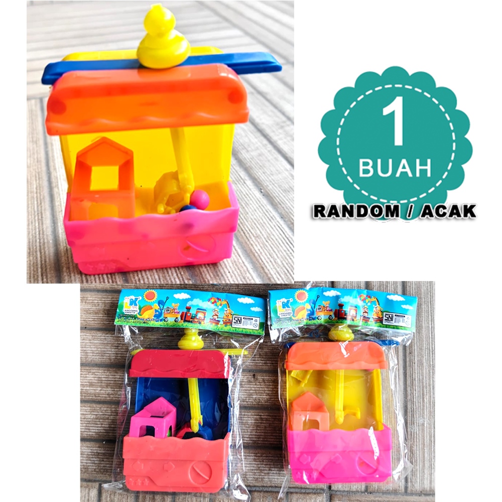 Mainan capit bola Mini plastik - Mainan miniatur capitan bola - mainan capitan murah - mainan capit 