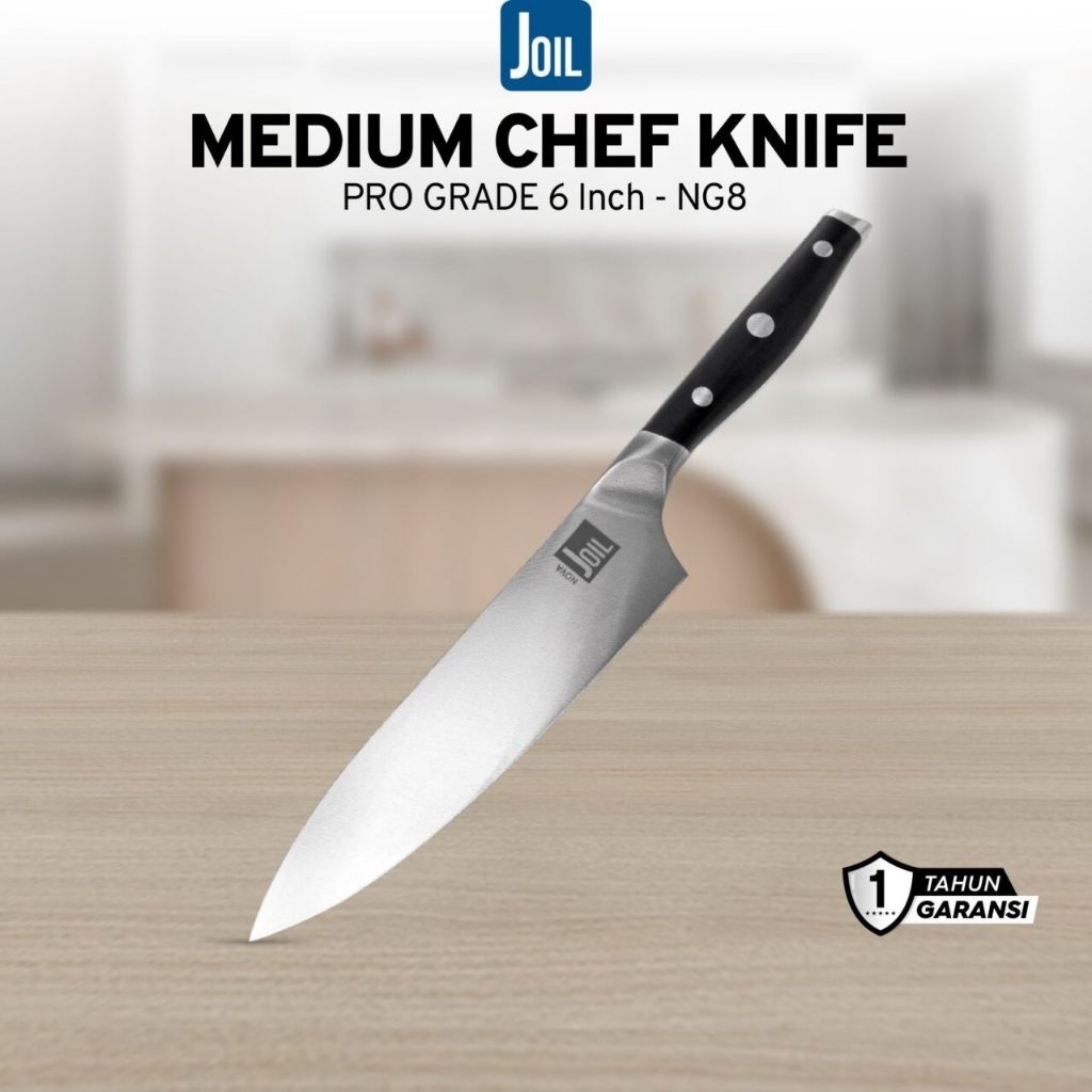 Joil Pisau Dapur Medium Chef Knife 15 cm Stainless Steel - NG8