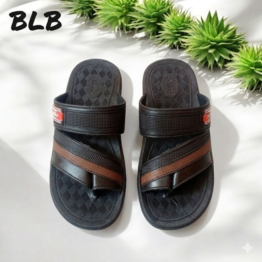 Sandal Pria Niko SL 8132 Cokelat -Sandal Jepit Pria karet Sintetis Original Sandal Selop Pria Awet N