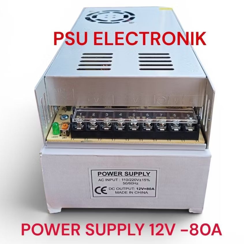Power Supply 12V 80A HIGH Power Supply 12 Volt 80 Amper Murni 80a 80 a
