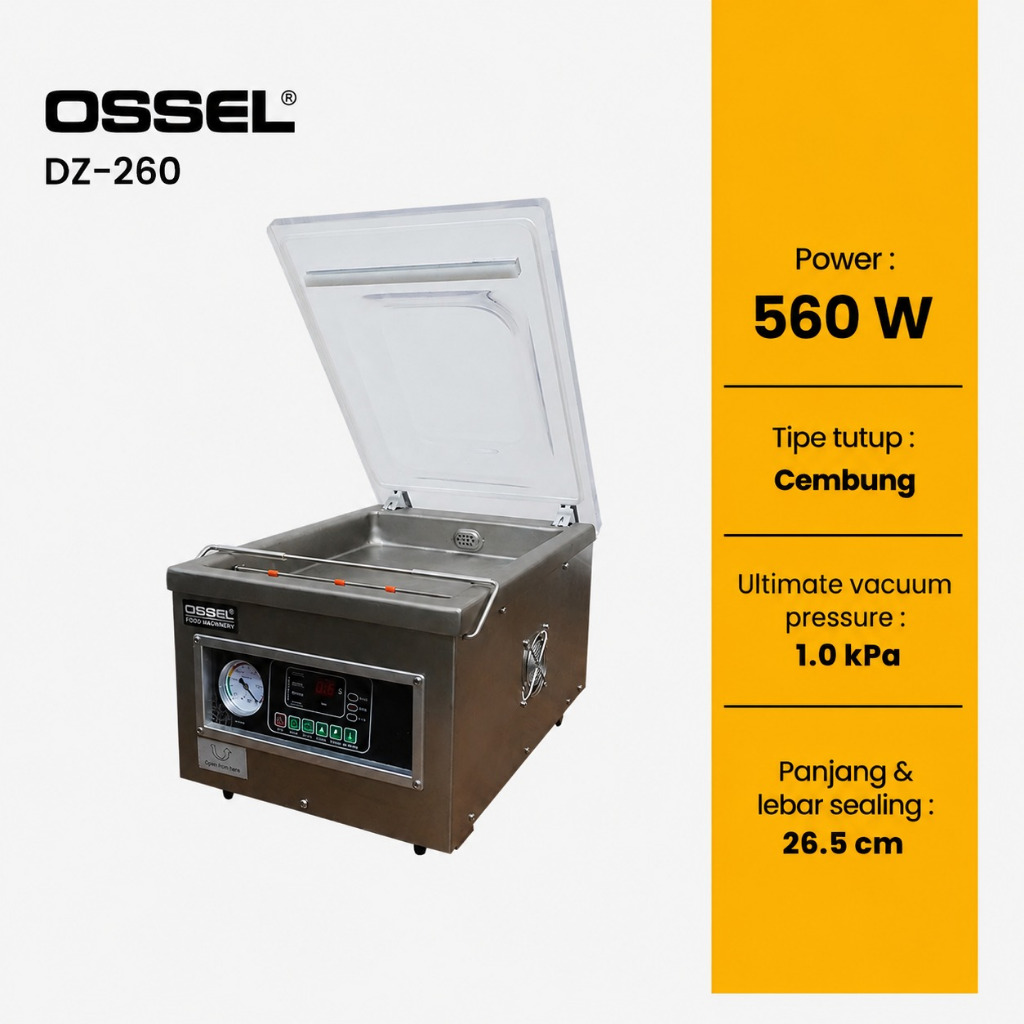 Vacuum Sealer Dz 260 Ossel Vakum Makanan DZ 260 Ossel Vacuum Makanan Vakum Sealer DZ 260