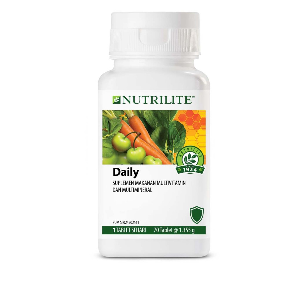 Nutrilite Daily Suplemen Multivitamin Multimineral 70 Tablet 1 Tablet Sehari