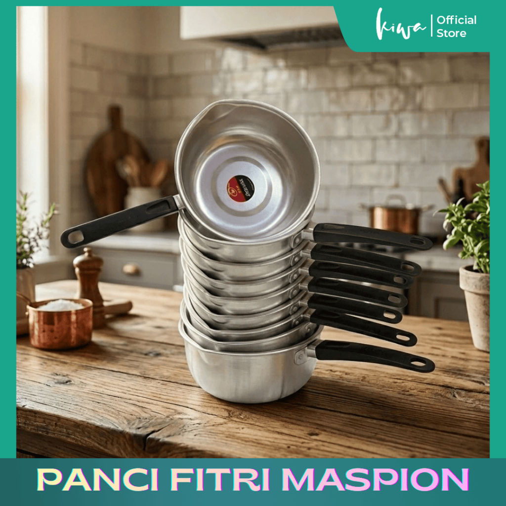 Panci Fitri Maspion Logam Jawa Panci Mie Rebus Panci Susu Panci Masak Serbaguna Milk Pot 16cm, 18cm