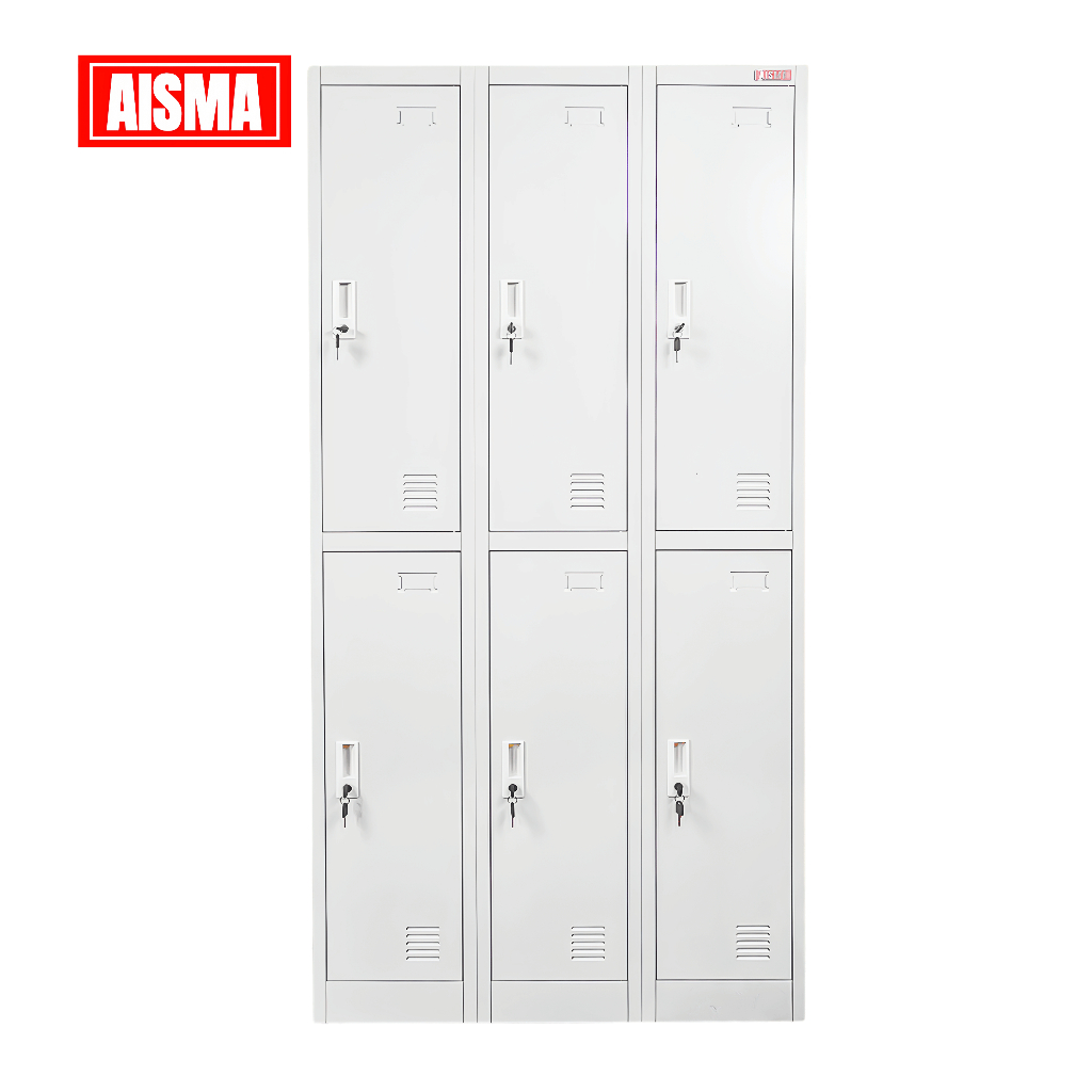 AISMA Loker 6 pintu - Loker Besi Sekolah Kantor