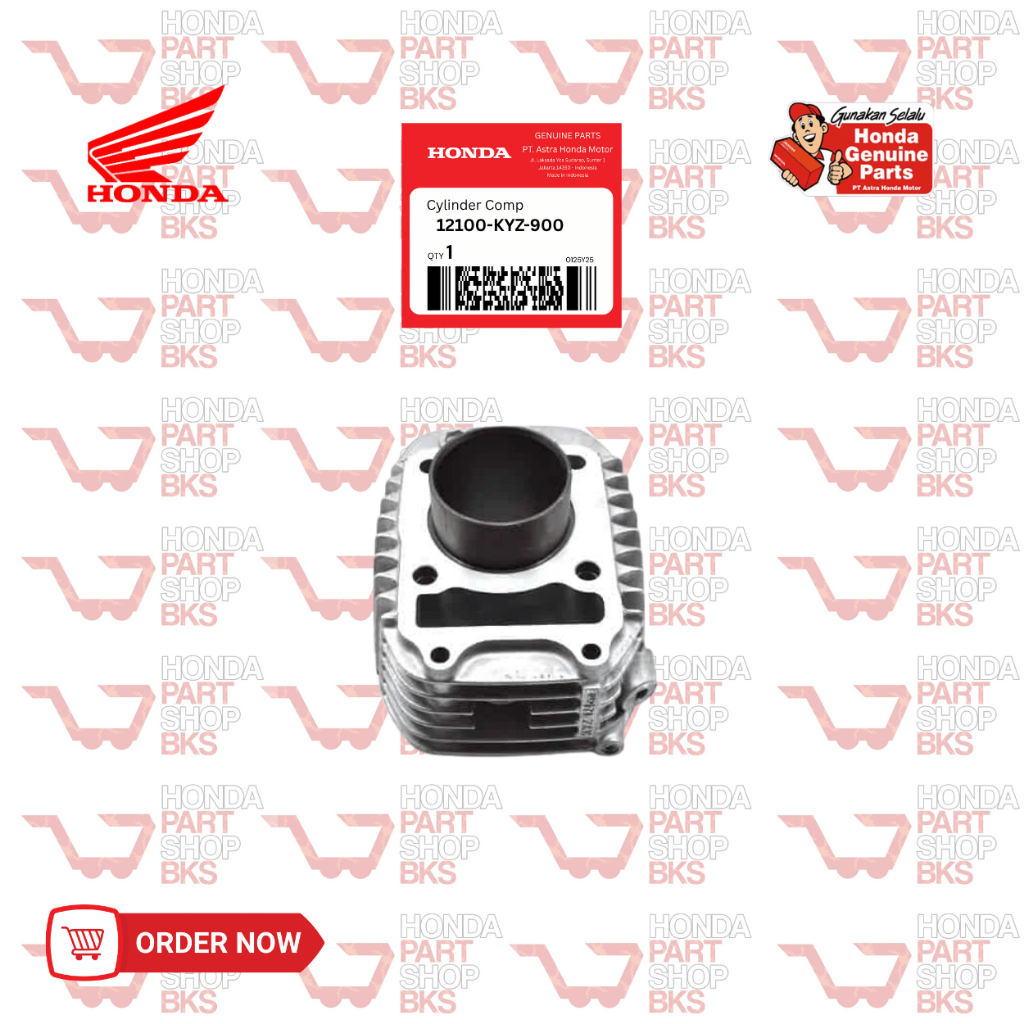 12100-KYZ-900 Blok Seher, Cylinder Comp Honda Supra X 125 Helm In Karbu hps bks