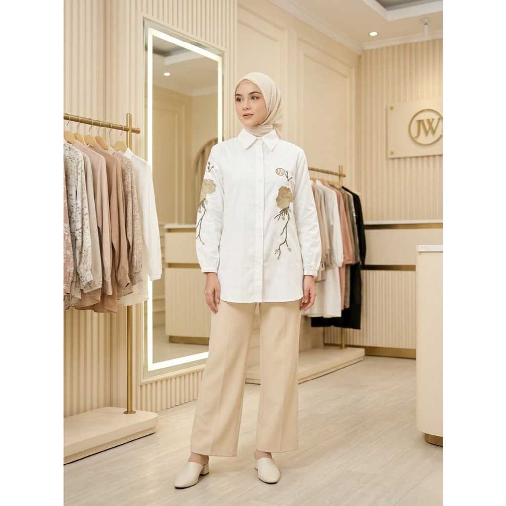 Blouse & Tunik Wanita Katun Linen Premium By Winody