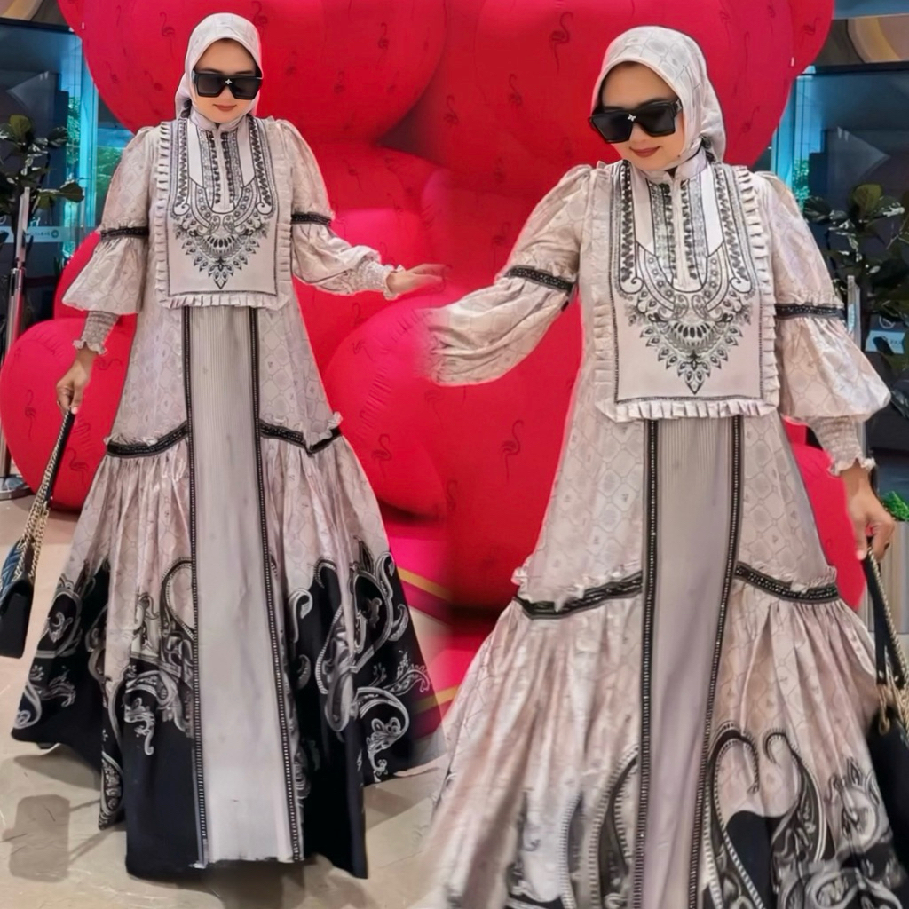 AURAKAY GAMIS DRESS JALEKAH SET HIJAB 8162 ORI BY AURAKAY