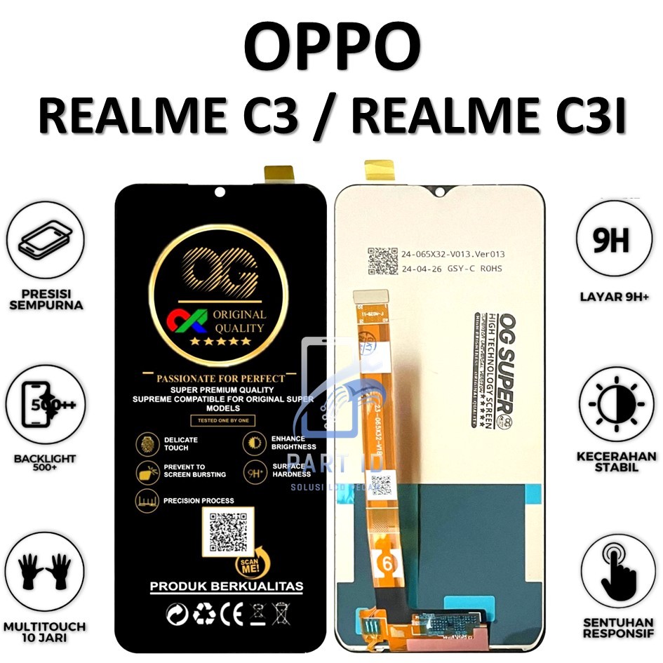 LCD TOUCHSCREEN REALME C3 / REALME C3I ORIGINAL FULLSET