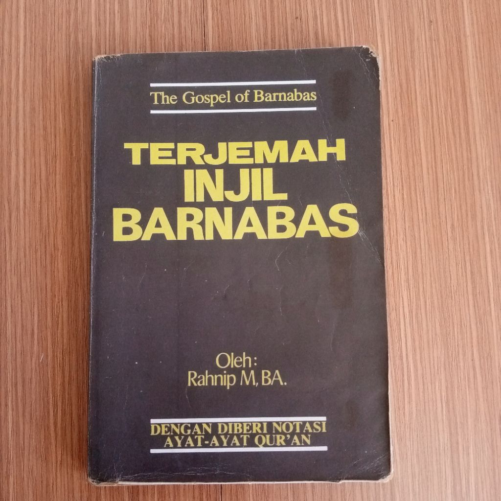 PRELOVED Terjemah Injil Barnabas  Rahnip Edisi Cetakan Lawa Langka teologi agama
