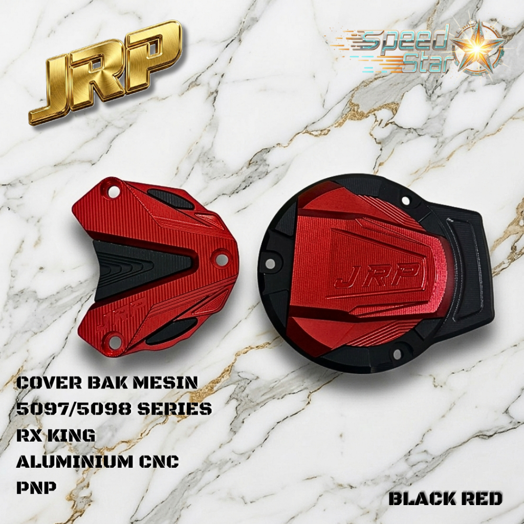 Cover Mesin RX King Aluminium CNC JRP Full Set Kanan Kiri Variasi RX King