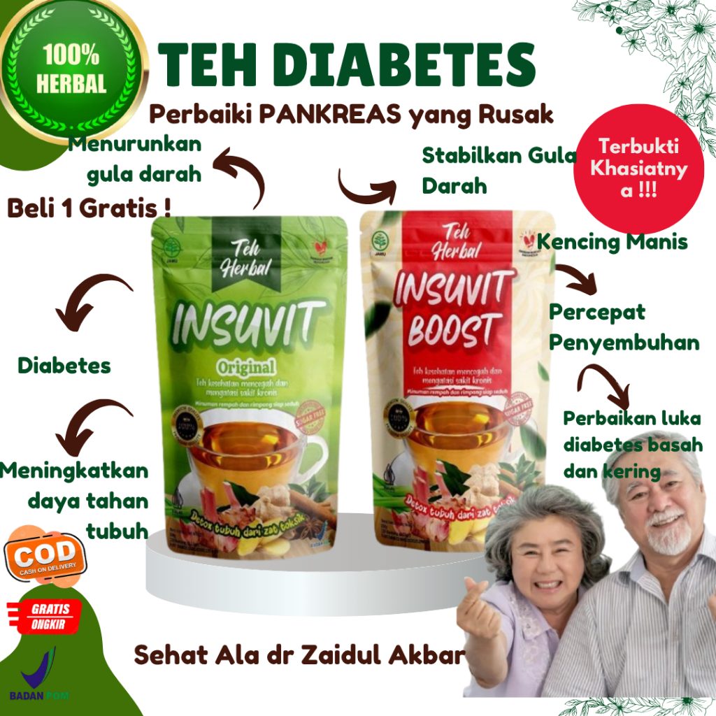 Teh insuvit herbal diabetes ala dr zaidul akbar halal ampuh terbukti