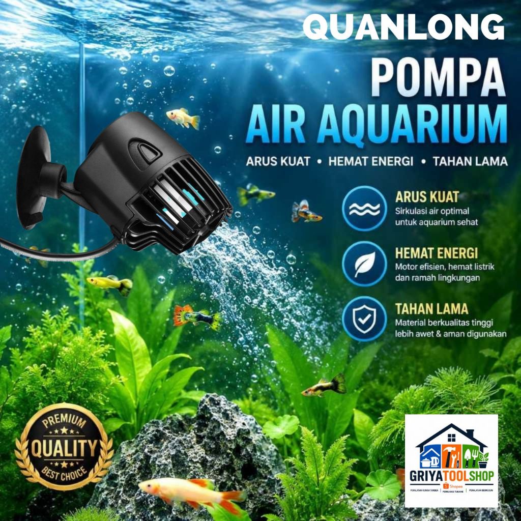 Wave Maker Pembuat Arus Ombak Aquarium Quanlong 3 Watt Kipas Ombak Air