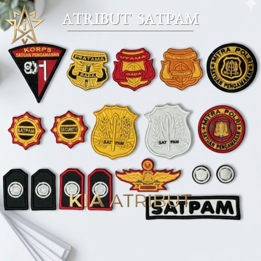 Atribut Satpam Bordir Premium Luxury Terlengkap