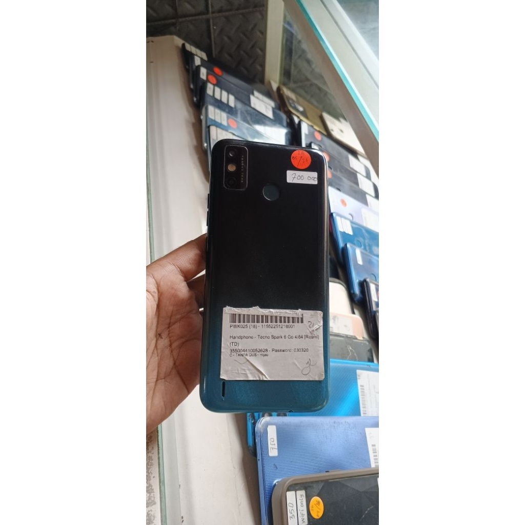 TECNO SPARK 6 GO RAM 4/64GB NORMAL SIAP PAKAI