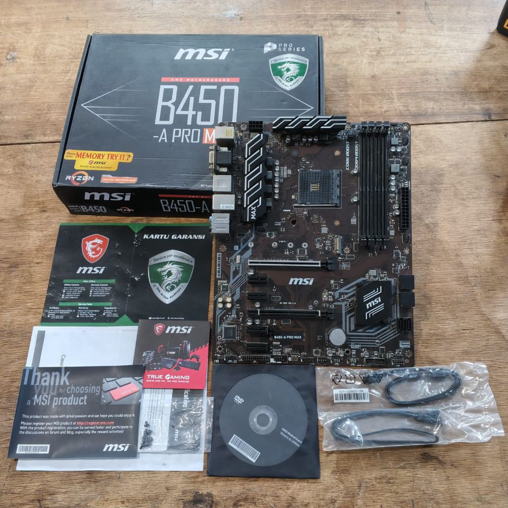 Motherboard MSI B450 A Pro Max AM4 DDR4 Second
