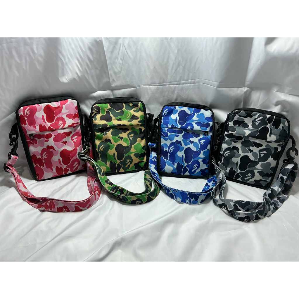 tas selempang slingbag bape camo bathing ape custom sling bag bape bathing ape abc camo