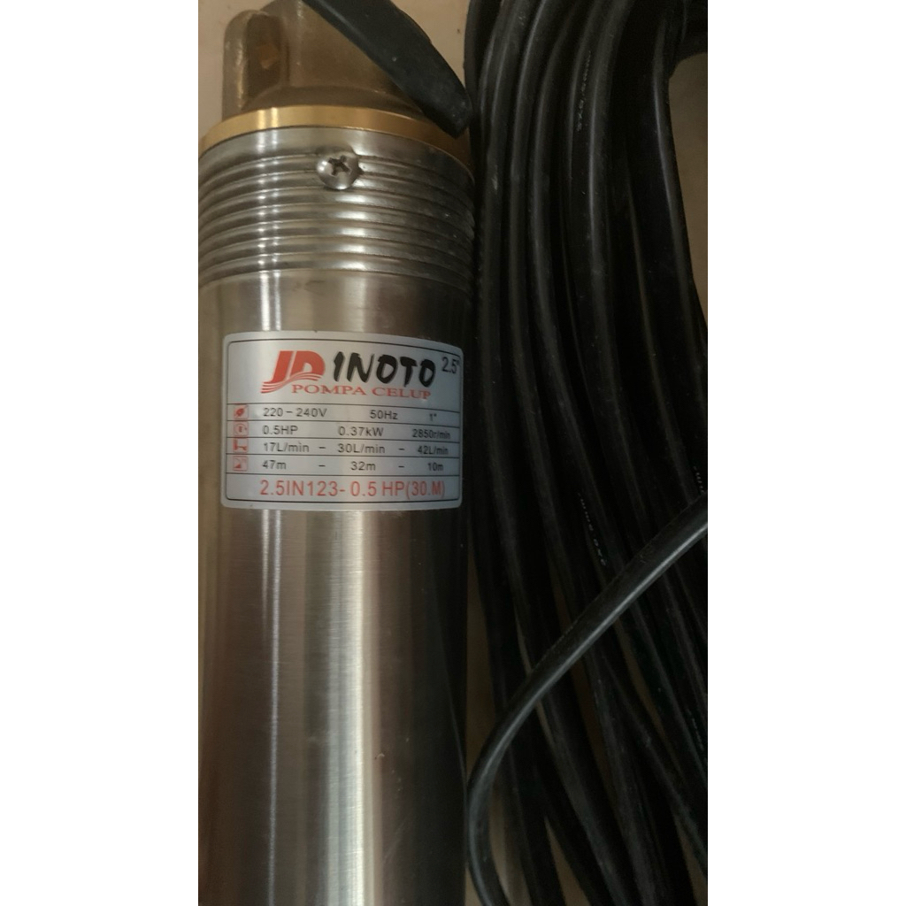 SUBMERSIBLE INOTO 2,5 inch 0.5HP + 30M KABEL