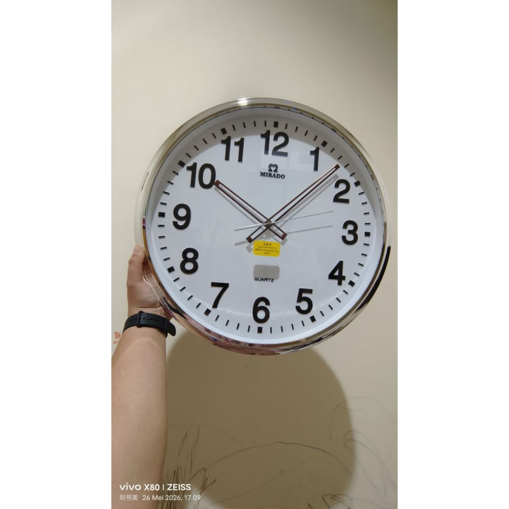 jam dinding besar/jumbo mirado SKP mesin seiko original 50cm