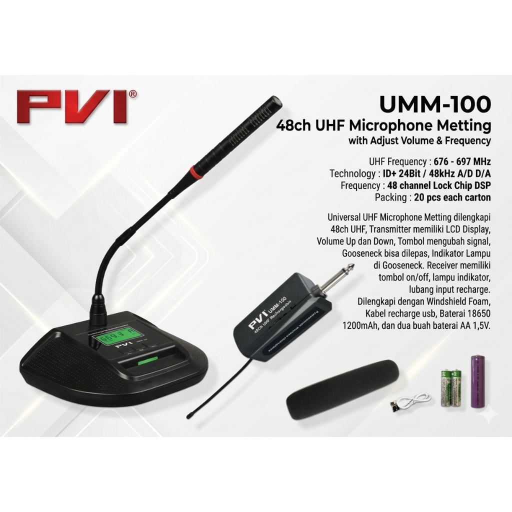 PVI UMM wireless mic meeting series