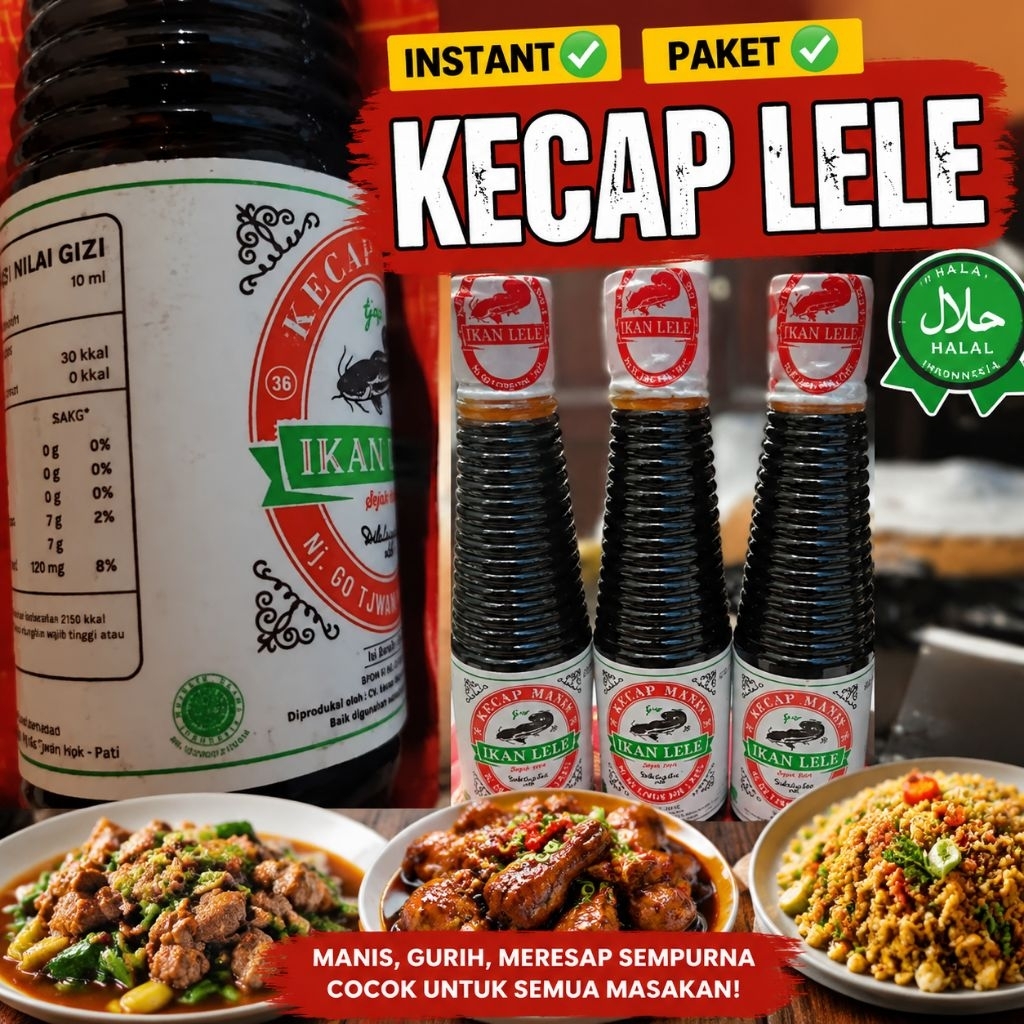 kecap lele kecap manis kecap lele botol 135 ml
