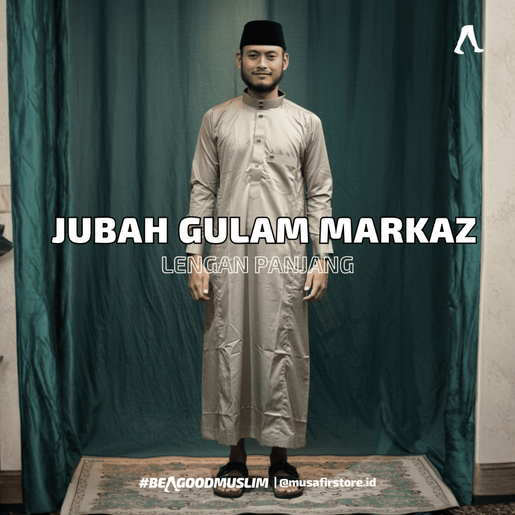 AL MARKAZ JUBAH GULAM AL MARKAZ LENGAN PANJANG GAMIS THOBE SLIMFIT JUBAH BAJU MUSLIM PRIA