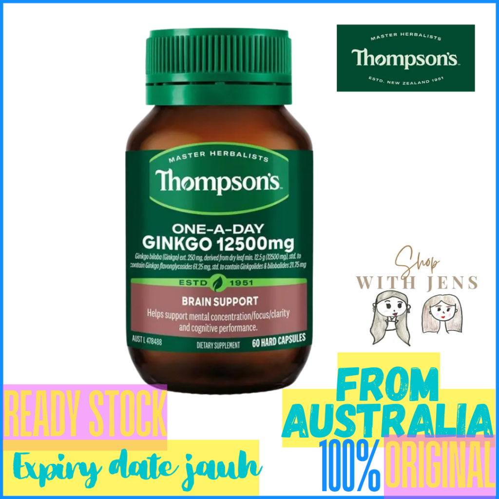 Thompson's One A Day Ginkgo 12500mg 60 Capsules Thompsons Australia