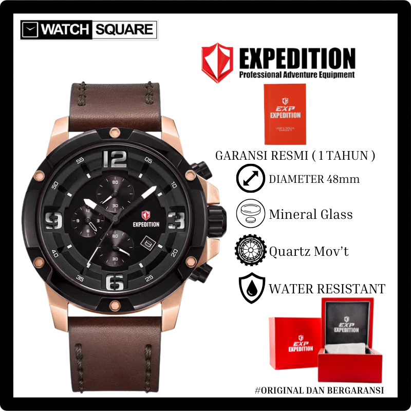 Jam tangan pria original Expedition EXP-6698