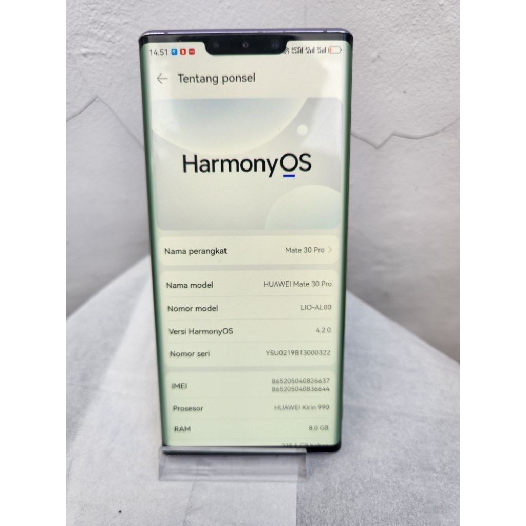 HUAWEI MATE 30 PRO. resmi. MINUS.