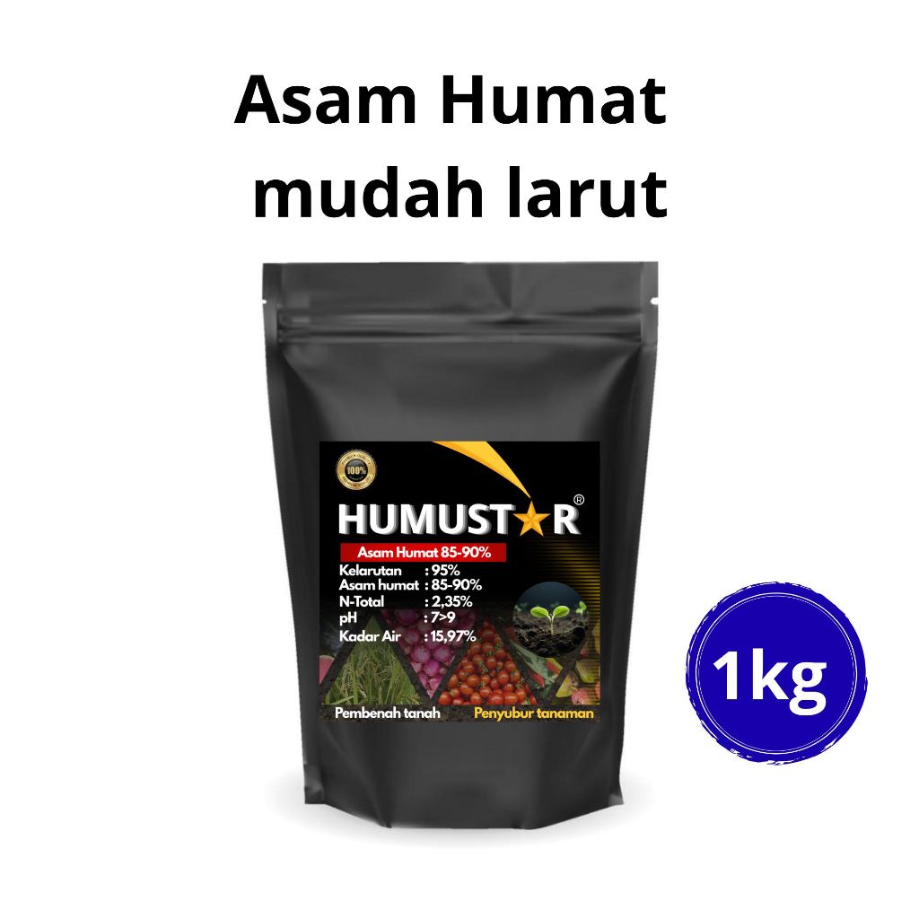 Asam humat humic acid 90% | Asam humat pembenah tanah alami berbentuk serbuk