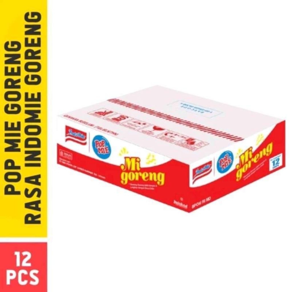 POP MIE RASA MIE GORENG 1 DUS ISI 12 PCS (43g)