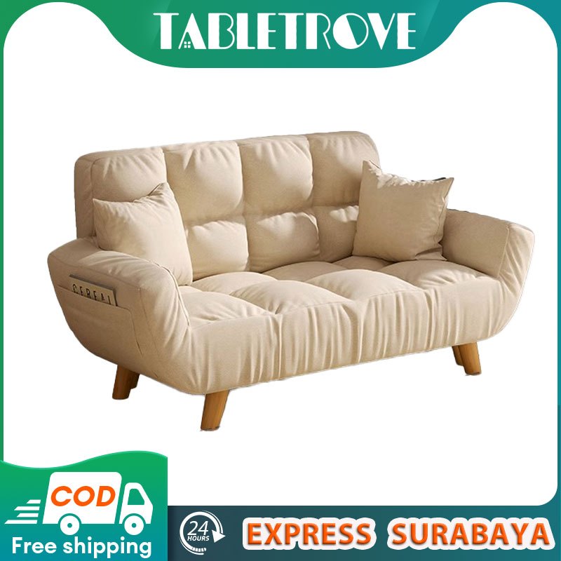 Sofa Bed Lipat Modern Sofa Kamar Tidur Fabric Anti Air Lembut Mudah Dibersihkan Kualitas Premium