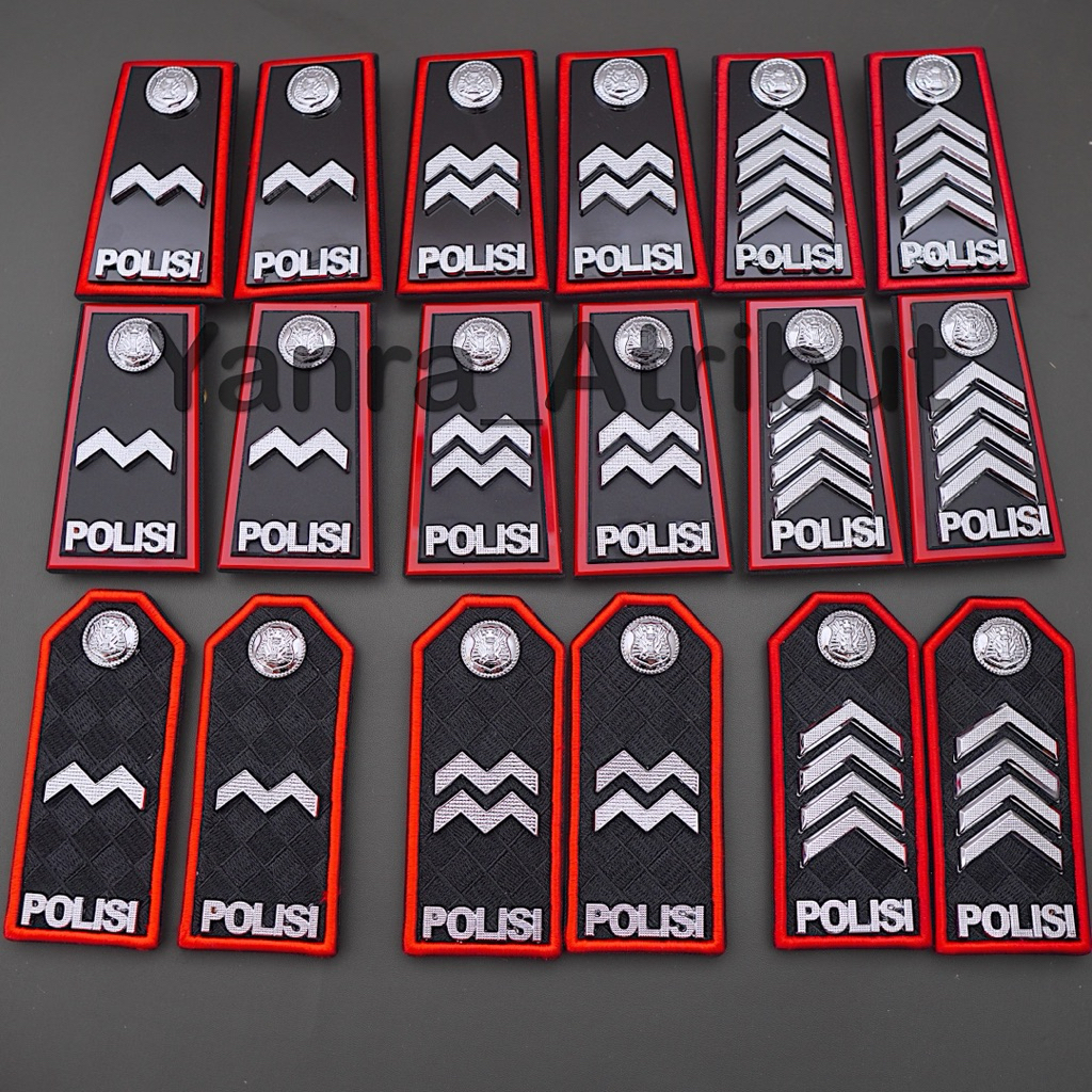 Pangkat Polisi Bintara Merah Bripka / Aipda / Aiptu Pdh Merah / Pdu Merah Polri Premium