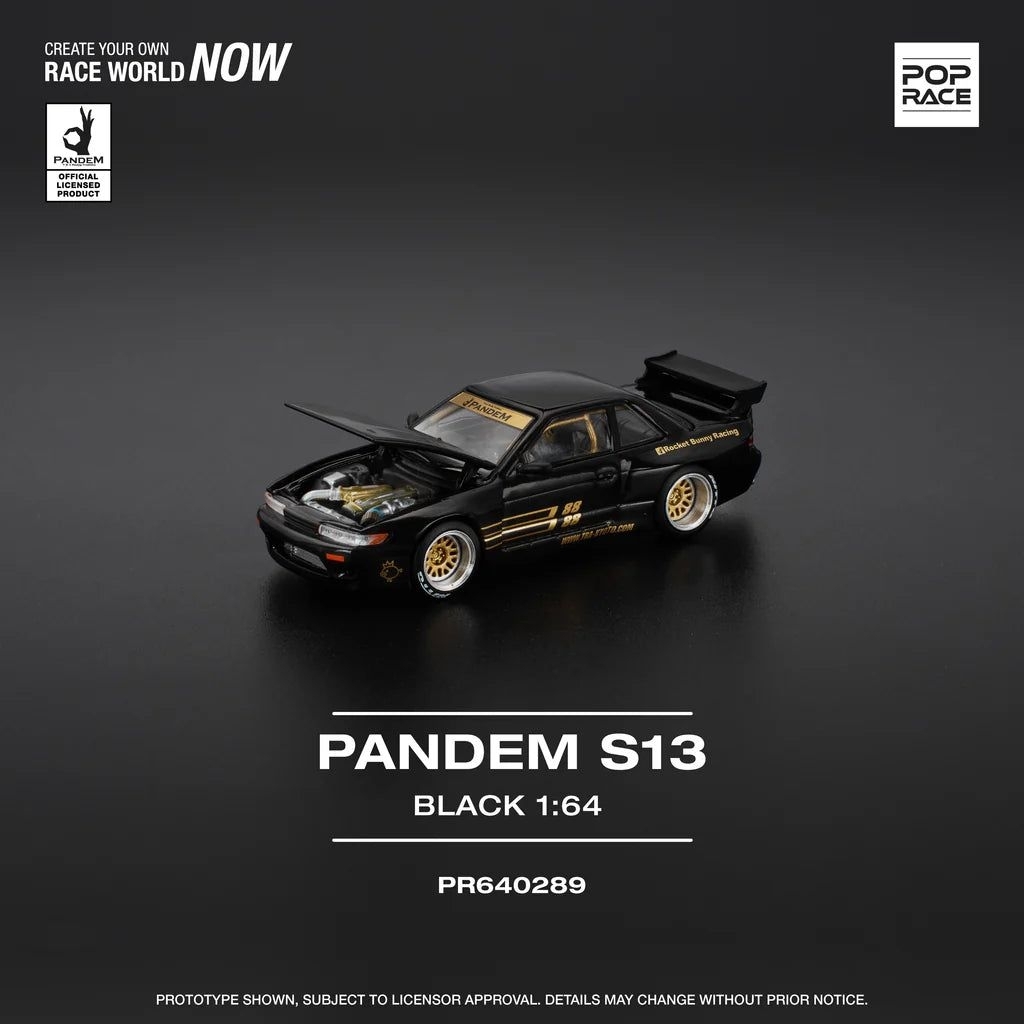 Pop Race Pandem Nissan S13 Black