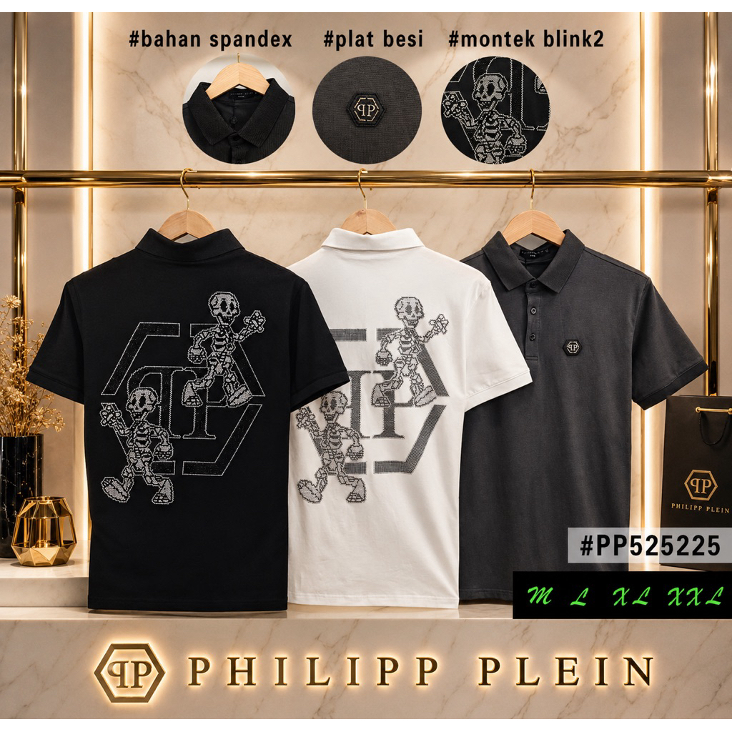 Kaos kerah pria PL525225 Premium import