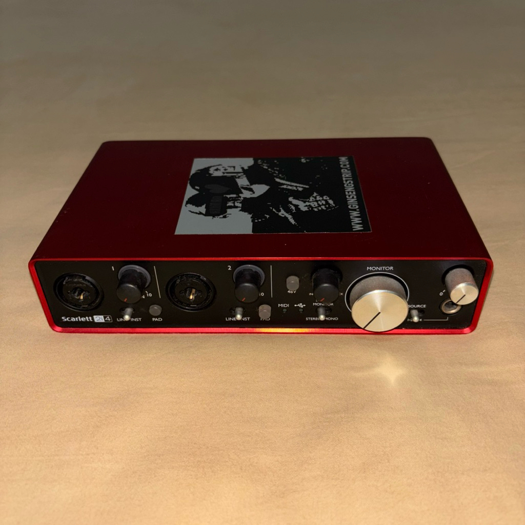 Soundcard Focusrite 2i4 Gen 2 (Second, Kondisi Normal)