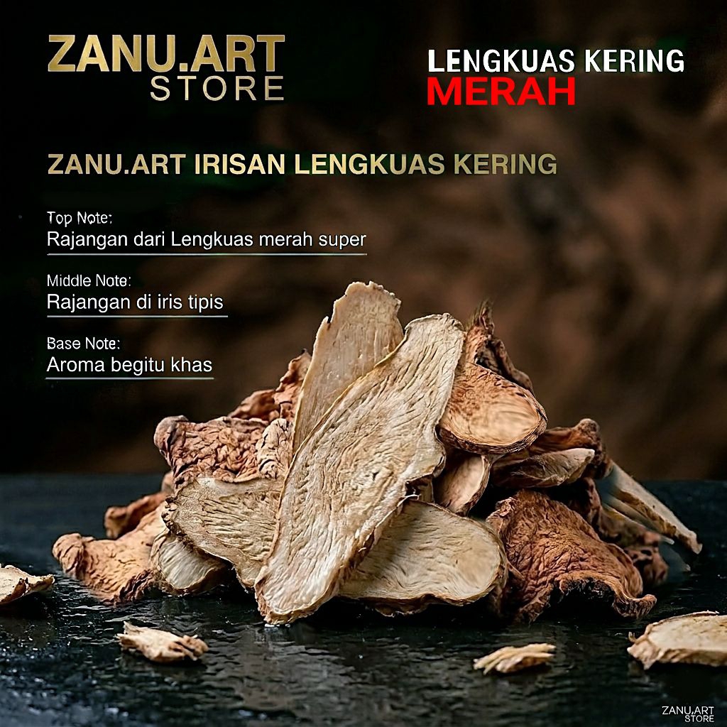 Lengkuas Laos kering merah irisan tipis 150gr