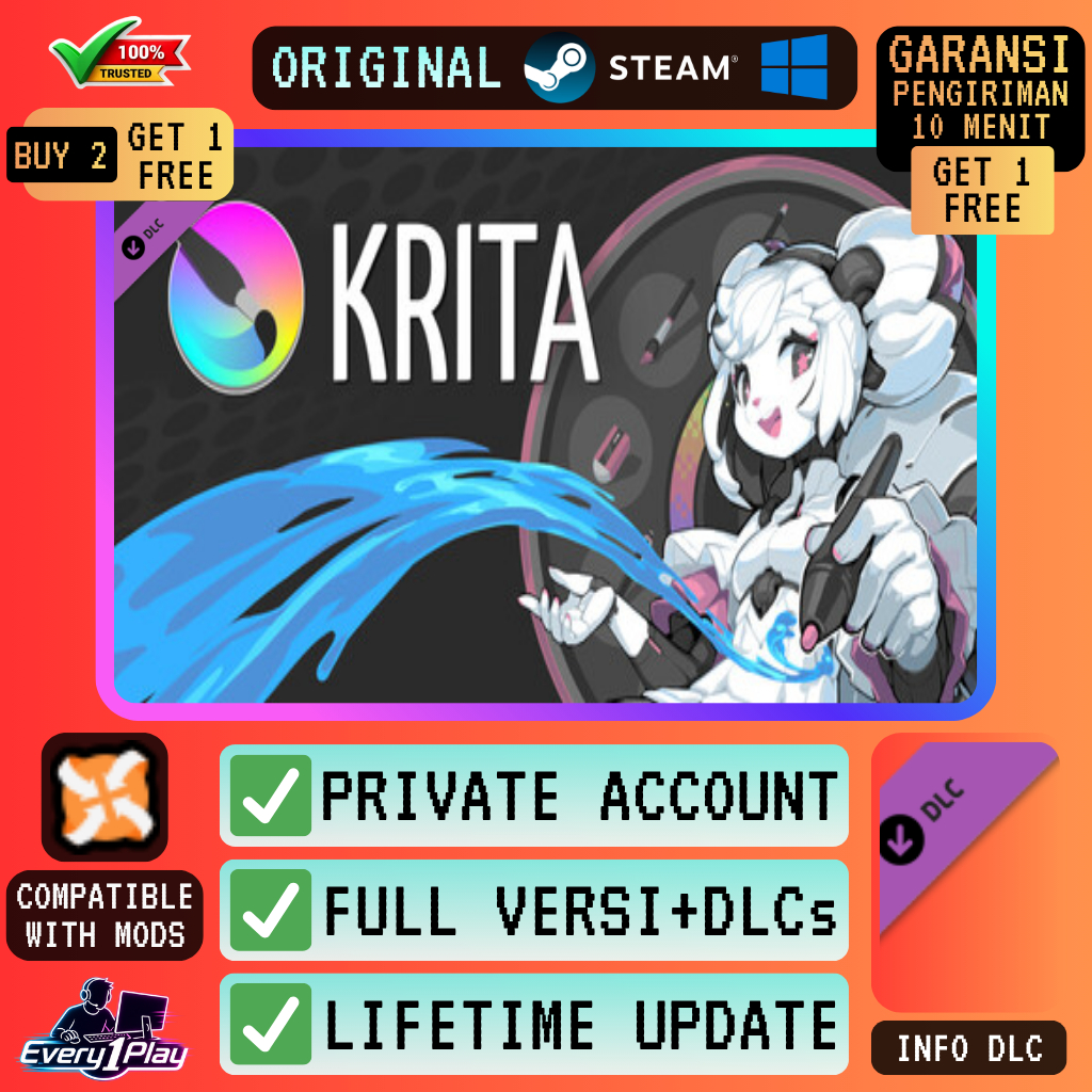 Krita Game Software Steam - Games PC Laptop Windows - Aplikasi Design Grafis