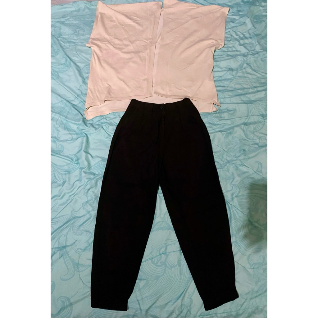 [Preloved] Bershka Pants/Celana Bershka & Cardi